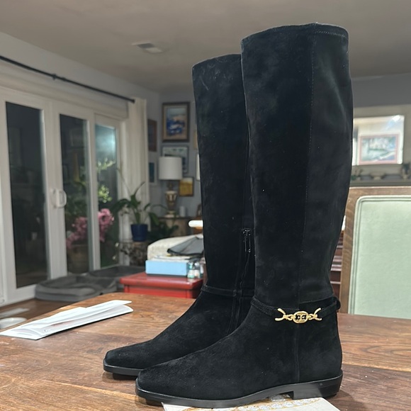 Stunning & Elegant Black Knee-High Women's Boots Sam Edelman - Picture 1 of 9